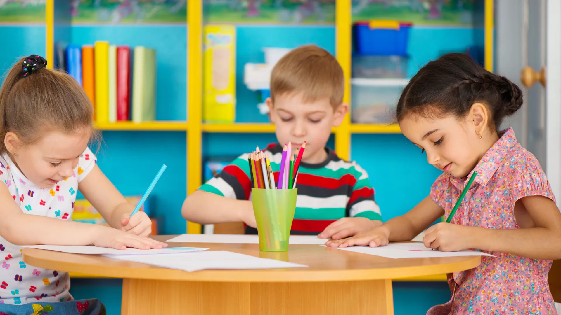 Children learning and playing at Church of the King Early Learning Center